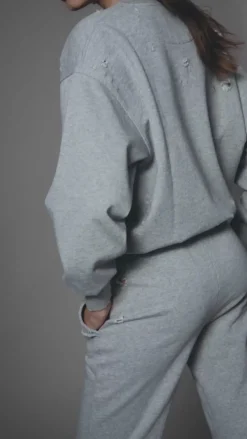 The Akala Studio Distressed Grey Pants Hot