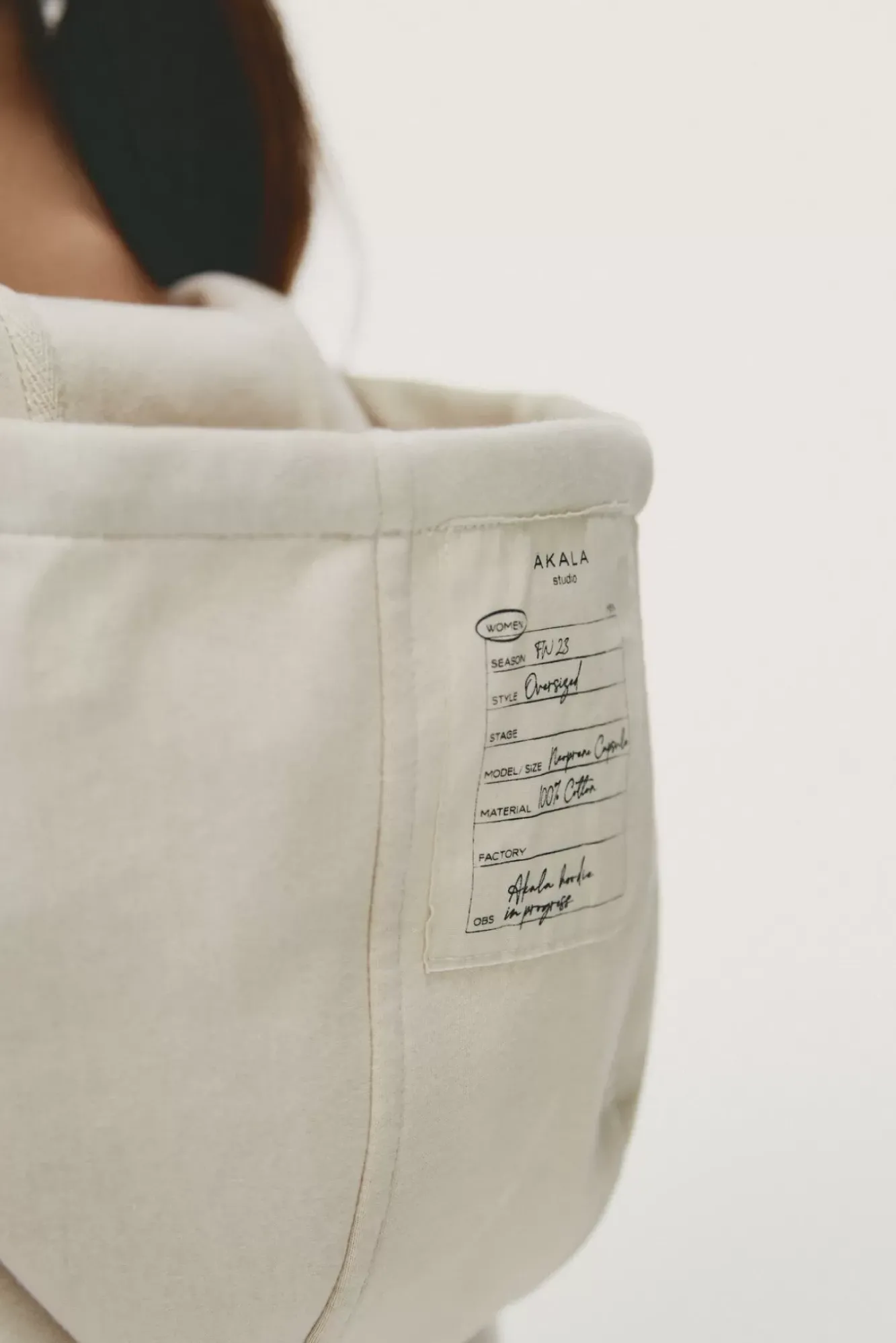 The Akala Studio Polar White Hoodie Clearance