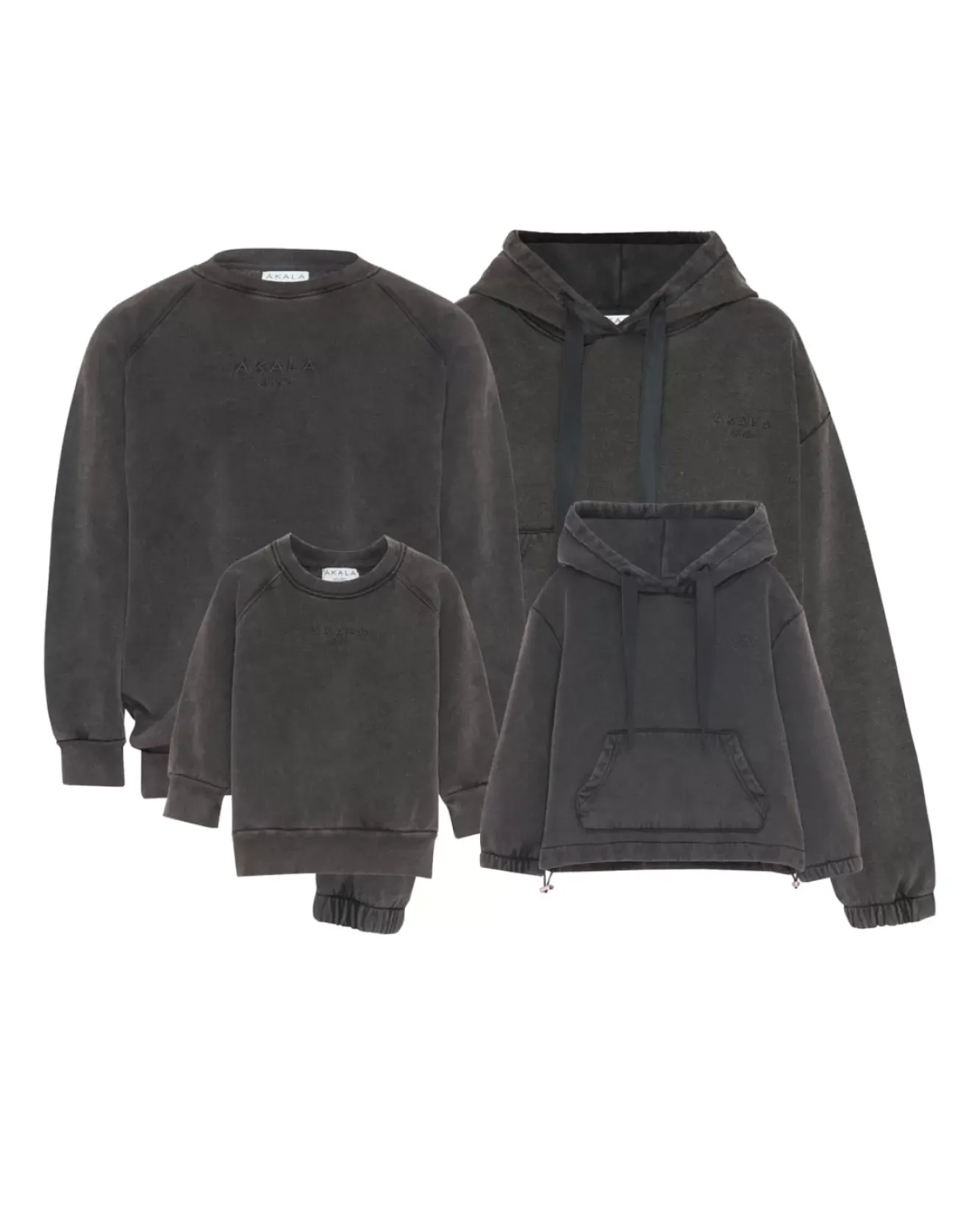 The Akala Studio Sudadera Washed Grey Nina Hot